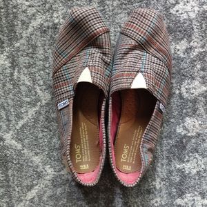 TOMS Shoes Plaid with Corduroy